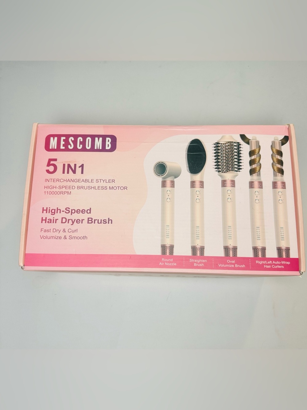 MESCOMB 5-in-1 High-Speed interchangeable styler